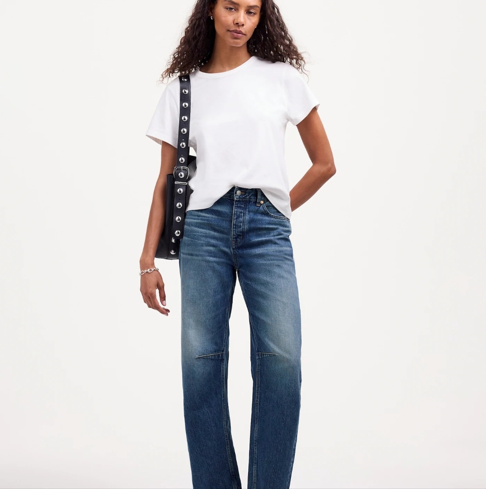Madewell Darted Barrel-Leg Jean
